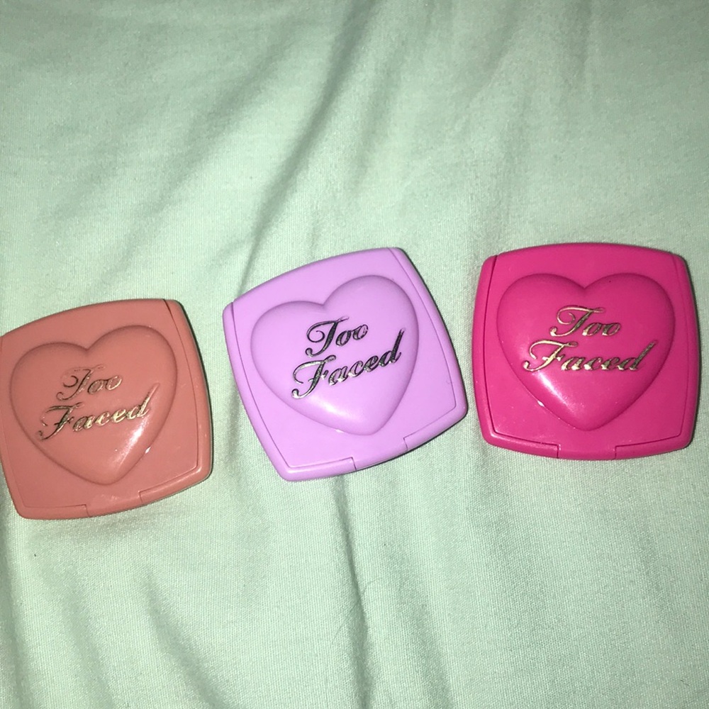 3 too faced blushes